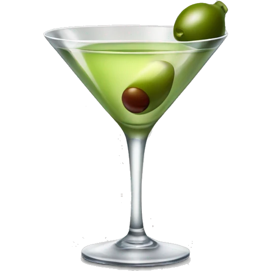 martini with olive no garnish emoji