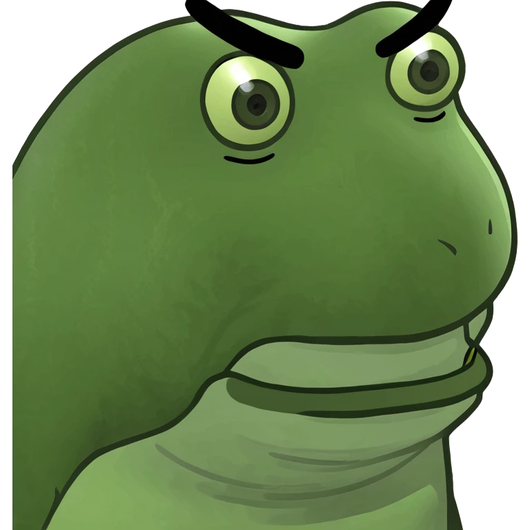 somewhat horny but disapointedly happy face emoji