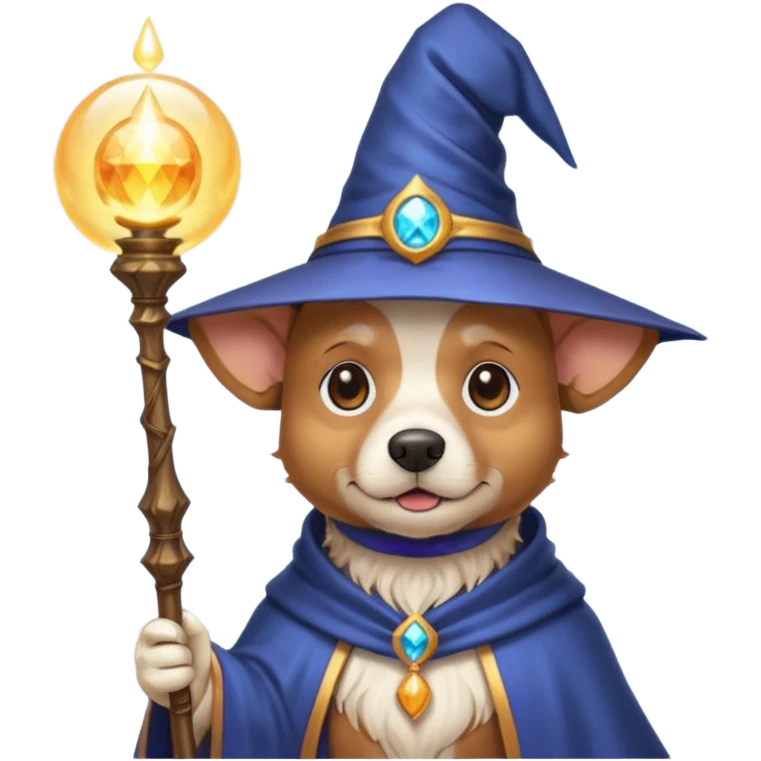 Dog wizard emoji