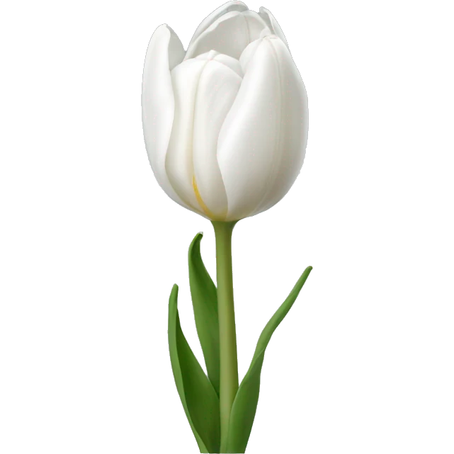 white tulip emoji