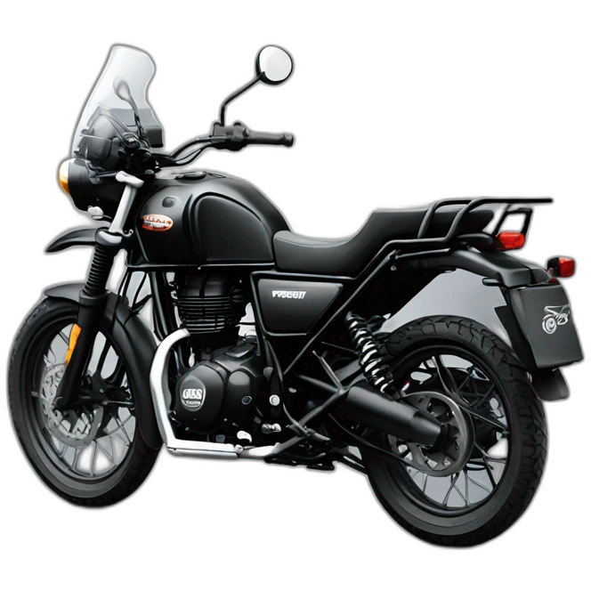 Royal enfield Himalayan black emoji