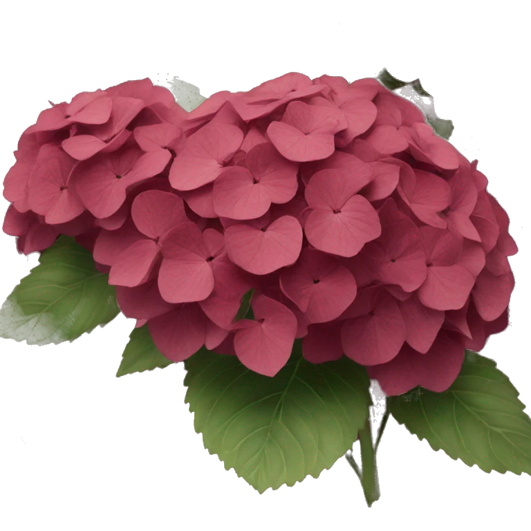 Wine red hydrangeas  emoji