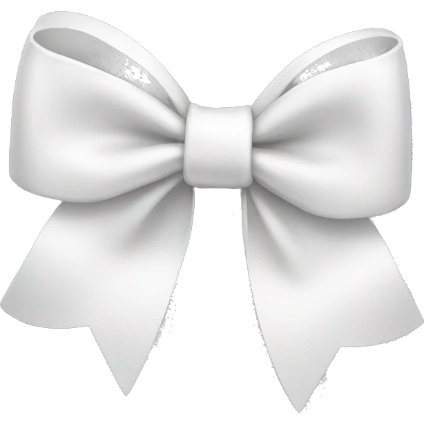 White bow emoji