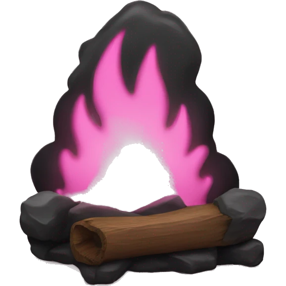 black hearth with pink emoji
