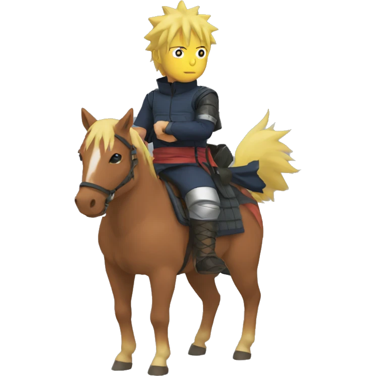 Naruto on a horse emoji