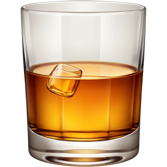 glass of whiskey, no splashes emoji