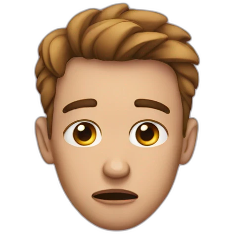 Heart broken face emoji