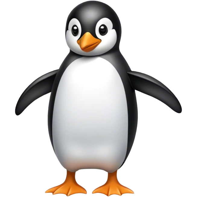 Penguin with peg legs  emoji