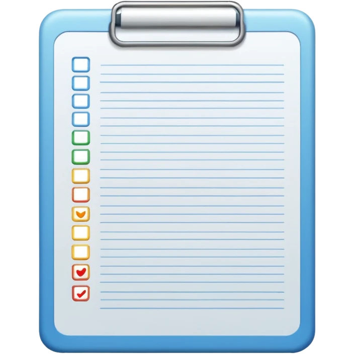 test completion sheet emoji