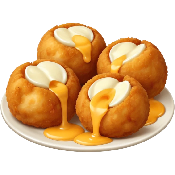 palline di mozzarella impanate e fritte  emoji