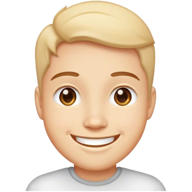 Happy cute smile emoji