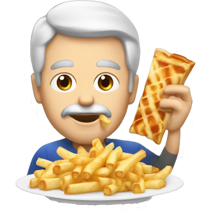  Vladimir Potine qui mange une poutine emoji