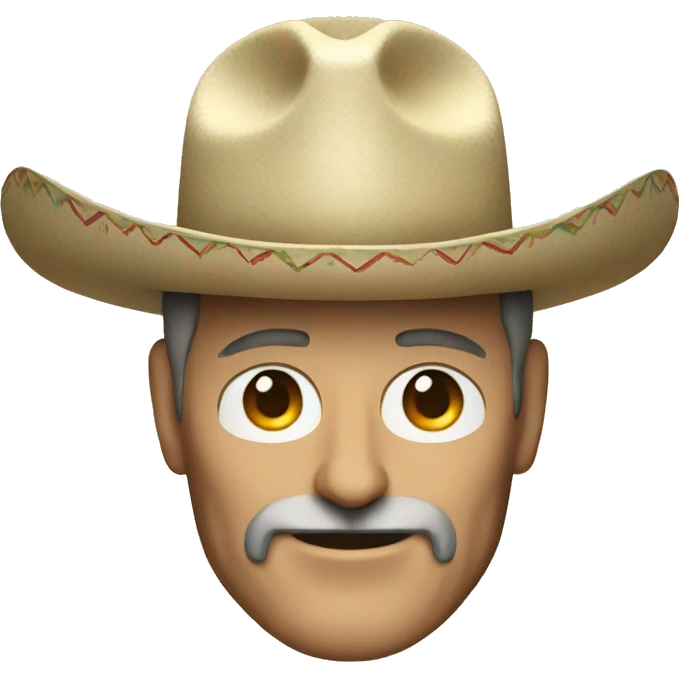 Steve jobs with mexican sombrero emoji