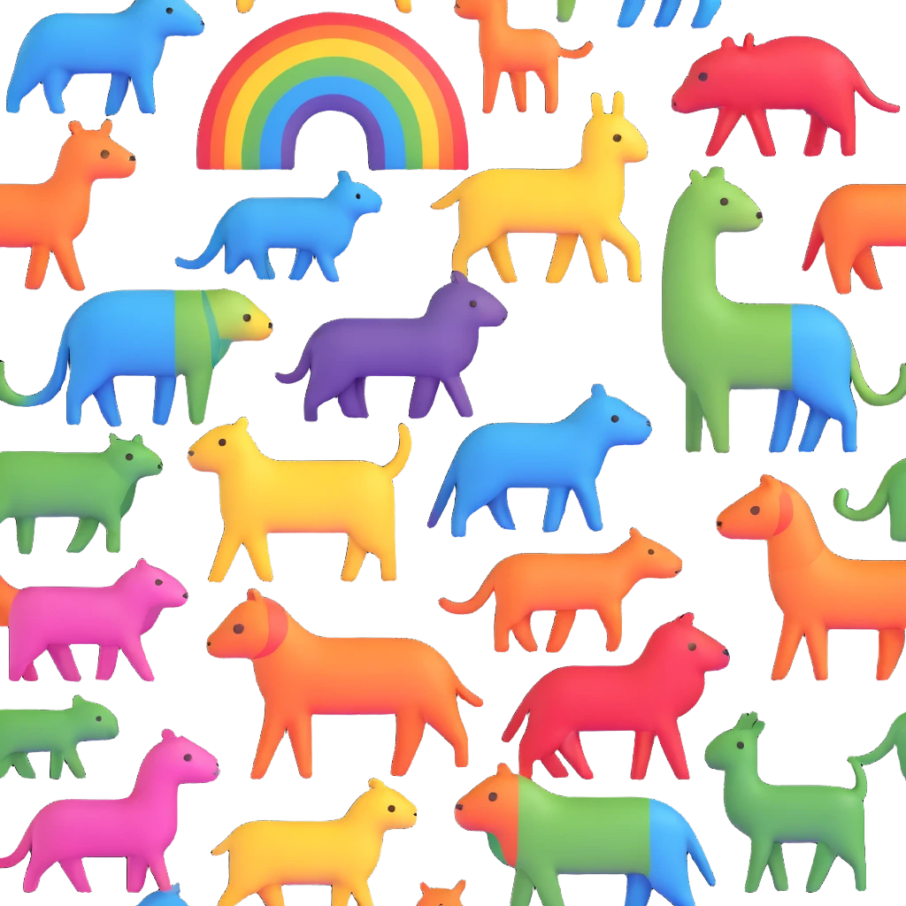 Rainbow Animals emoji