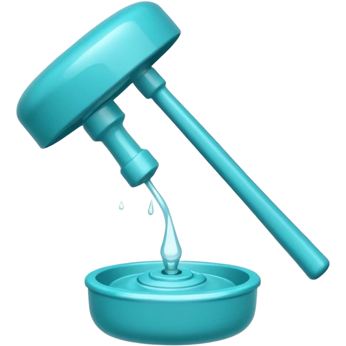 turquoise plunger emoji