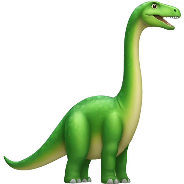 a green Brachiosaurus emoji