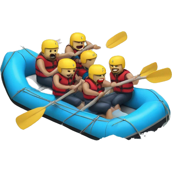 whitewater raft emoji