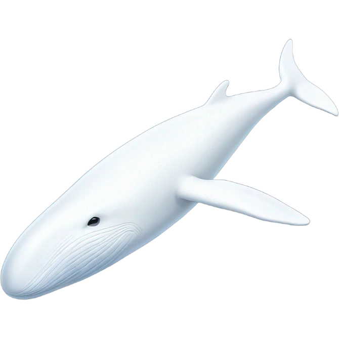 white whale , underside emoji