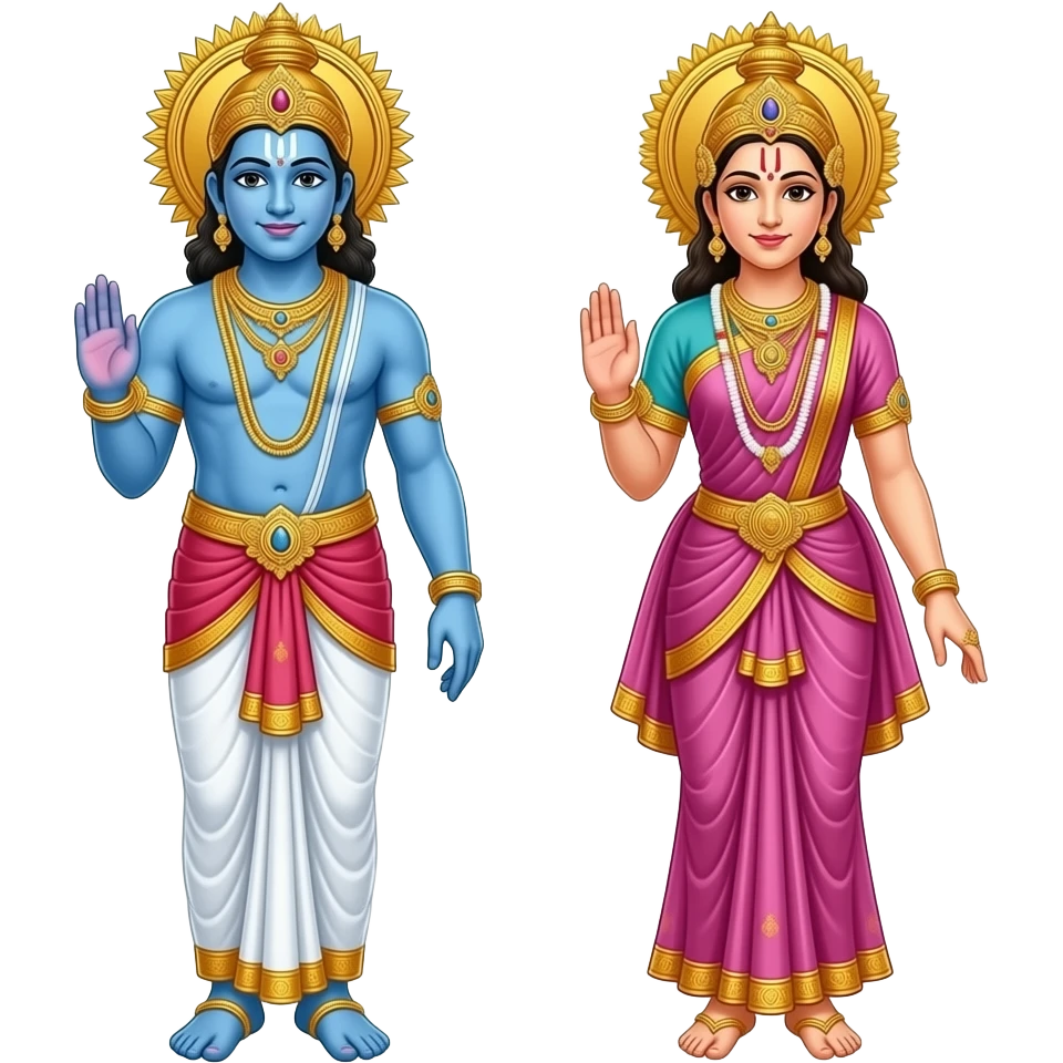 ram sitha ka;yanam full standing emoji