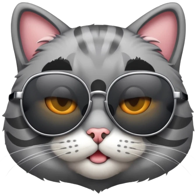 Cat wearing sunglasses emoji