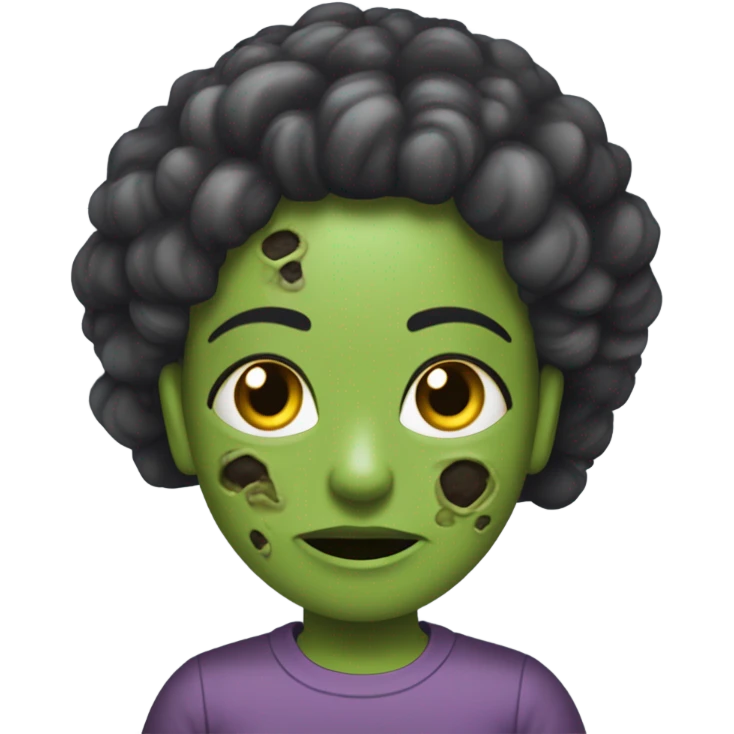 Garota zumbi morena emoji