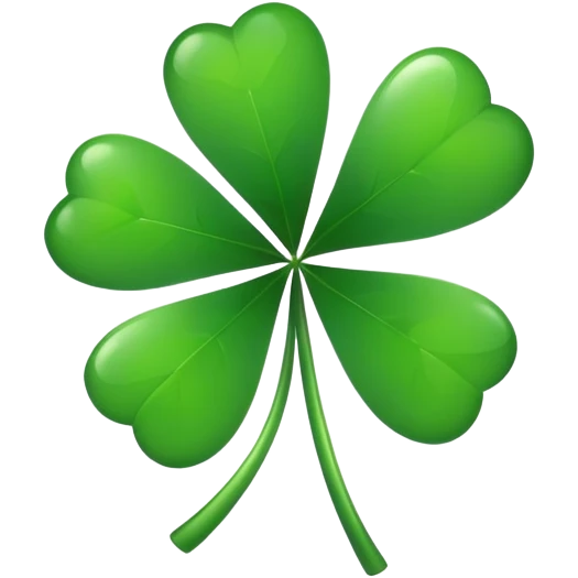 iPhone clover  emoji