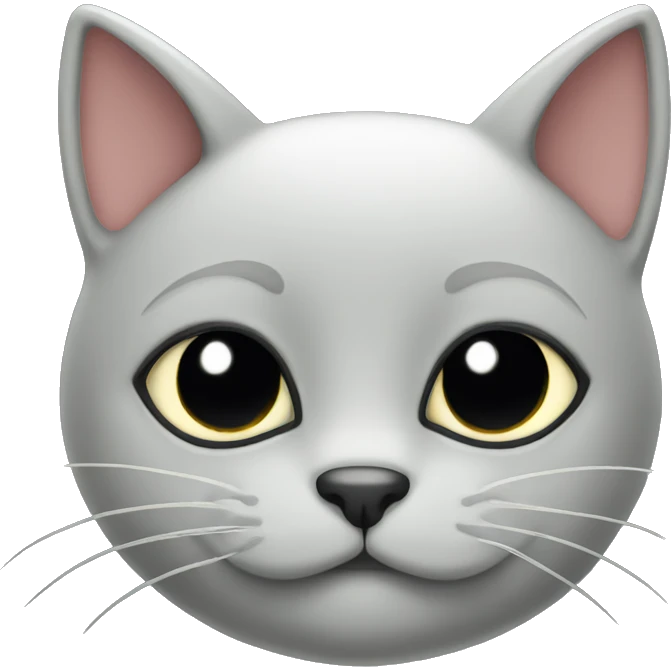 Black cat head emoji