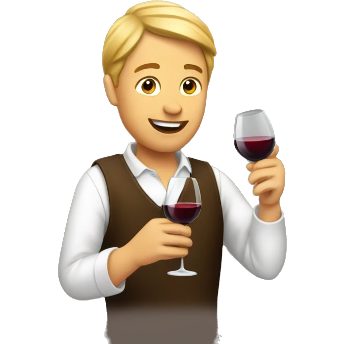 Wine tasting emoji