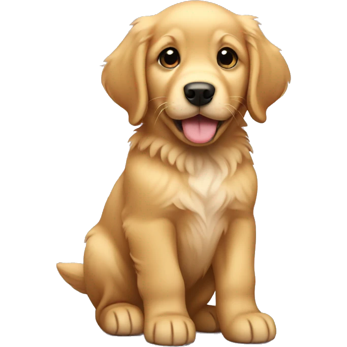 golden retriever puppy emoji