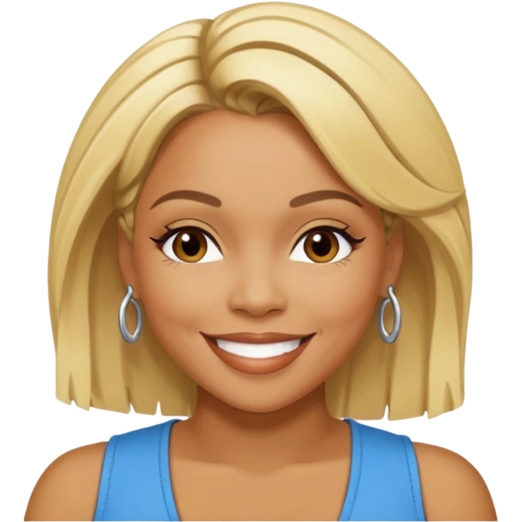 Tionne T-Boz Watkins with blonde hair emoji