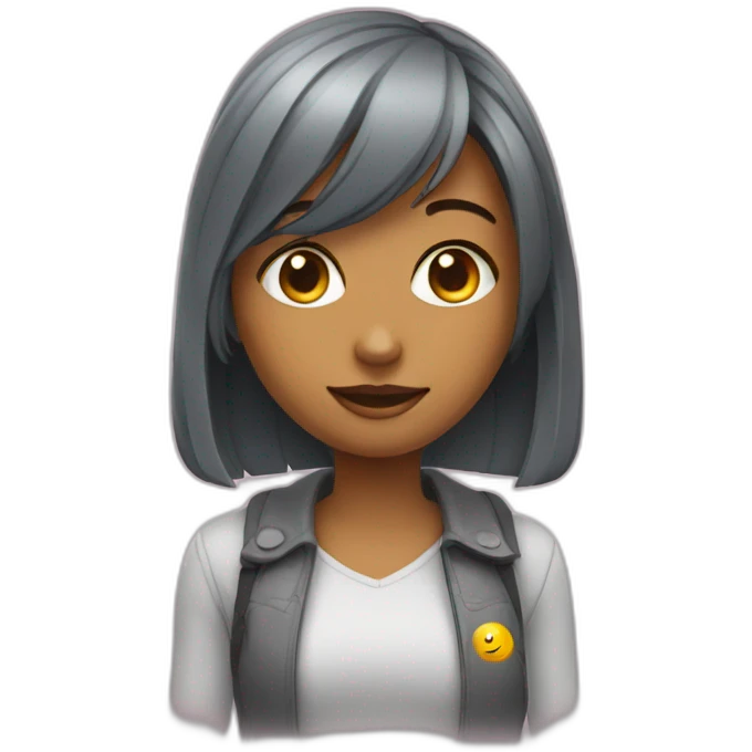 girl who loves ai and ux design emoji