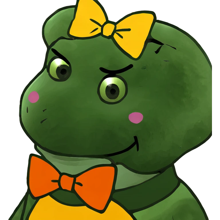 bright clown with big bow emoji