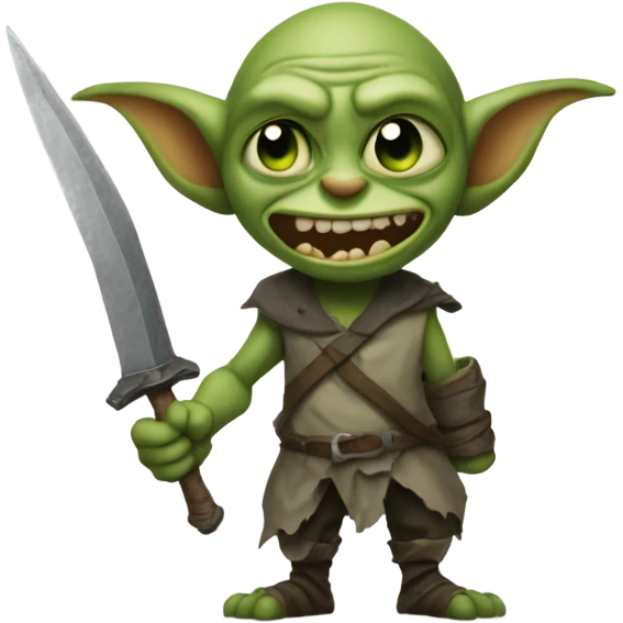 A goblin emoji