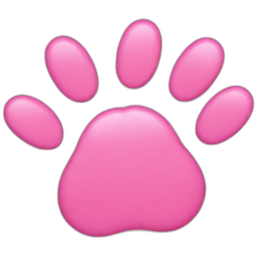 Pink cat’s paws emoji