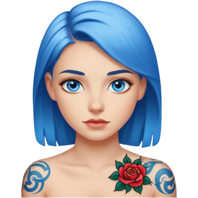 a tatoo woman emoji