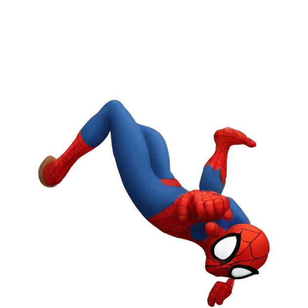 spiderman scaling a wall emoji