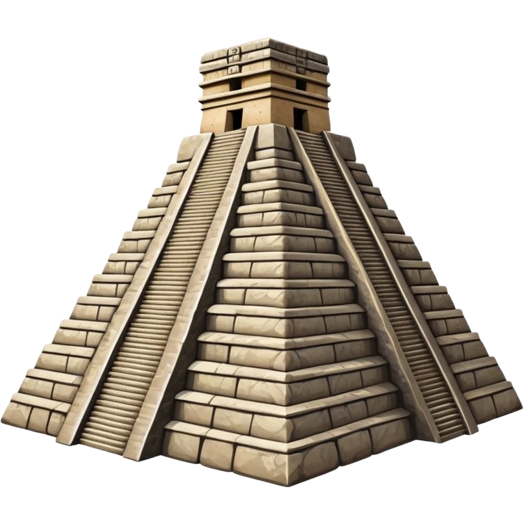 Guatemalan Mayan pyramid emoji