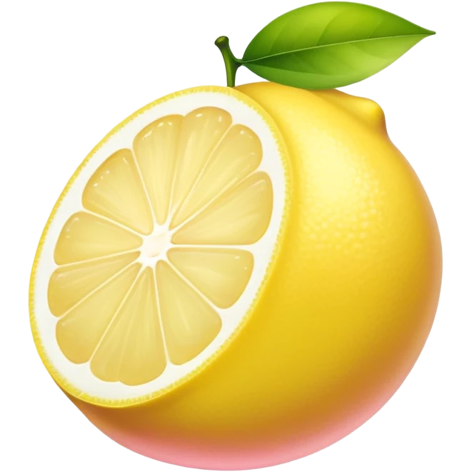 Light pink lemon emoji