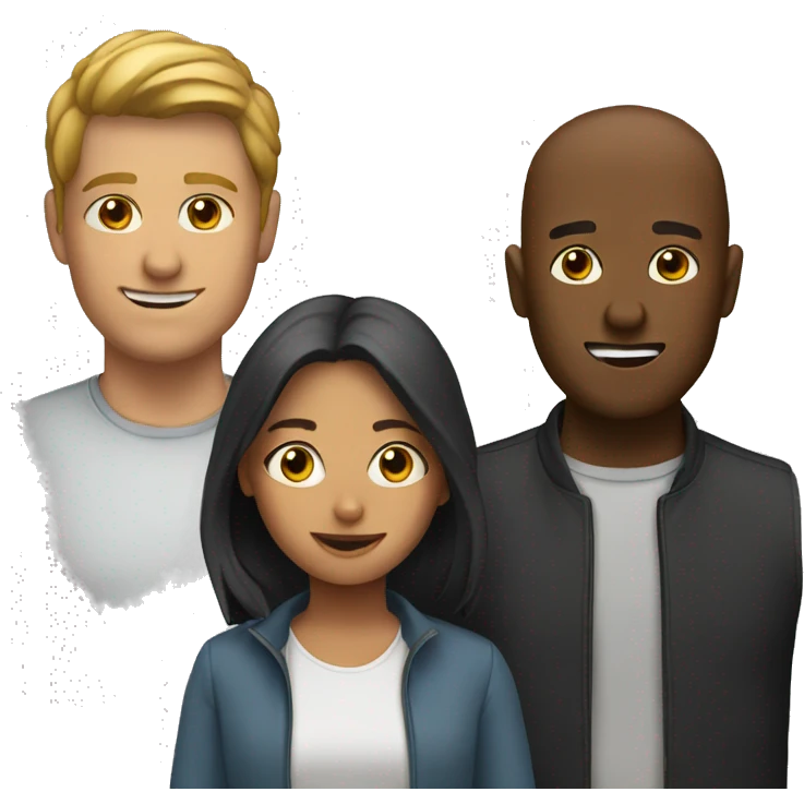 Group of 3 people emoji