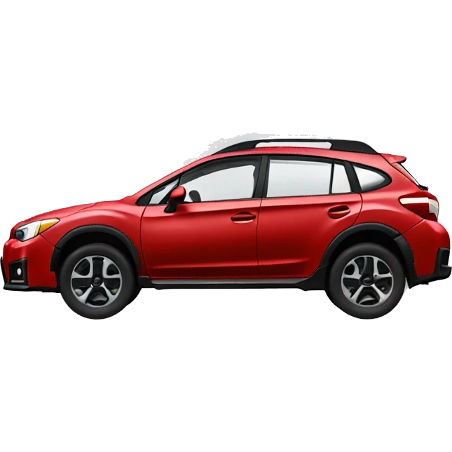 Red Subaru crosstrek realistic emoji