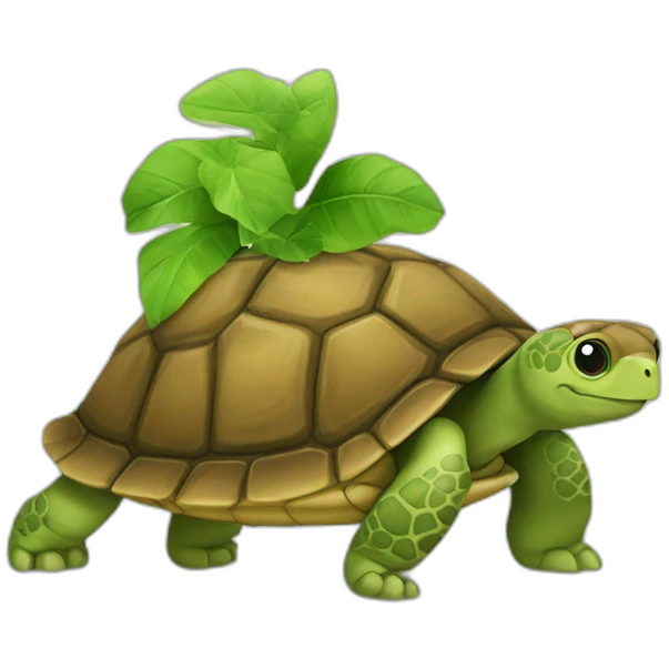 Jul sur une tortue emoji