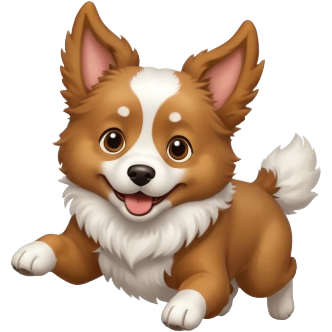 A dog flying emoji