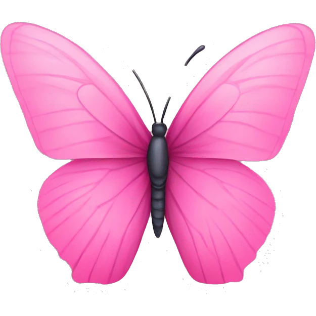 Pink butterfly emoji