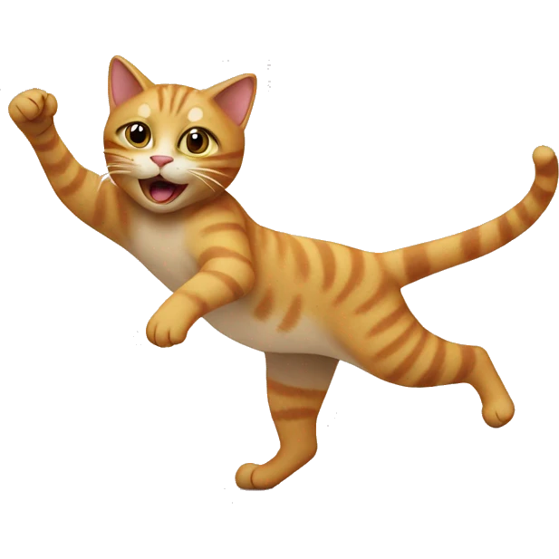 Cat is dancing emoji