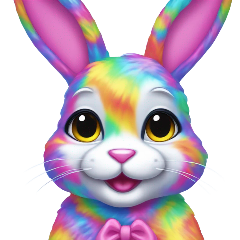 Lisa frank bunny emoji