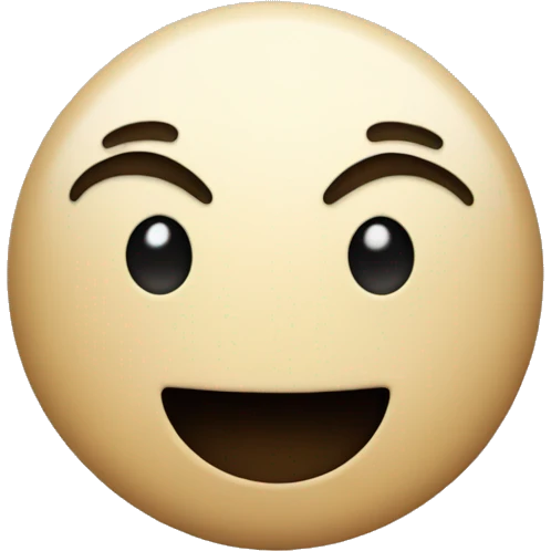 Poker face with smile emoji
