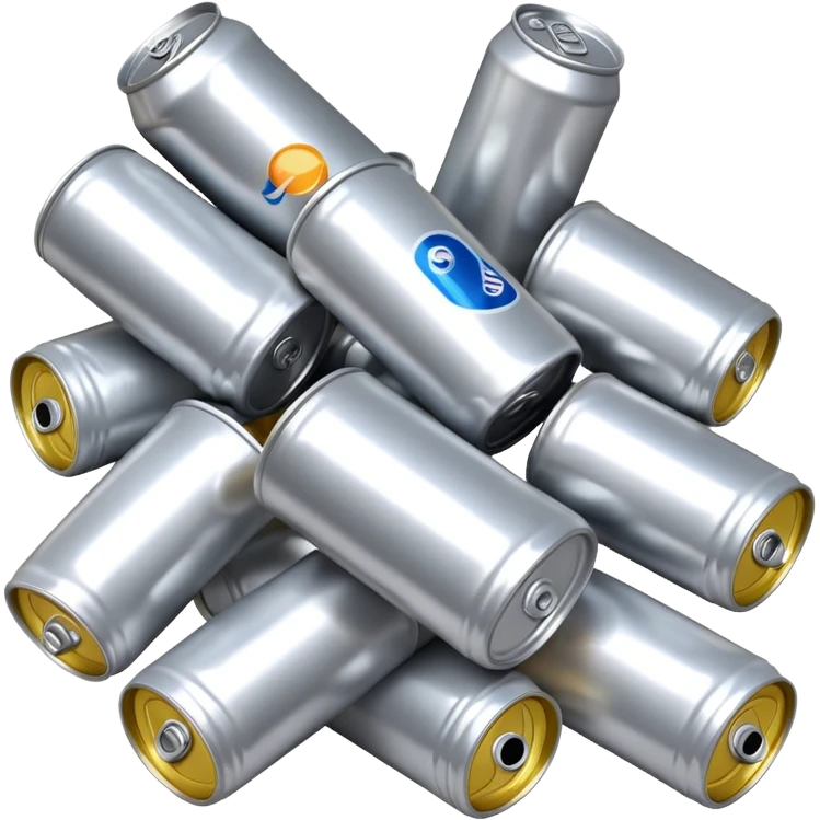 lot of empty Energy Drink Cans emoji