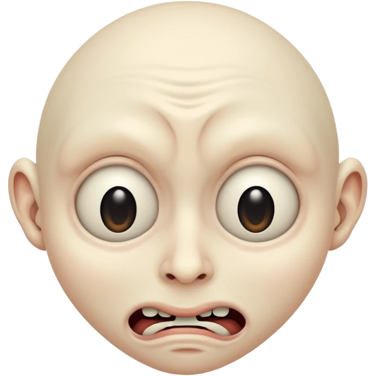 Freaky face emoji