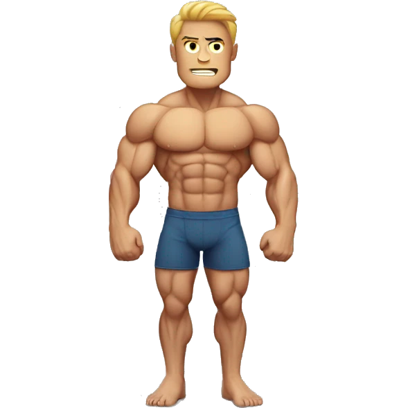 Muscle man emoji
