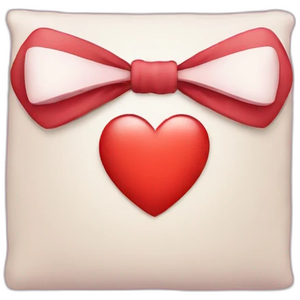 Bow with heart  emoji